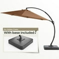 thumbnail image 3 of LAUSAINT HOME 12 FT Outdoor Patio Umbrella with Base, Aluminum Cantilever Umbrella with Crank, Tan, 3 of 11