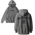 thumbnail image 2 of Peso Pluma Merch La People II Hoodie Vintage Washed Dirtyfit Fashion Winter Sweatshirts Top, 2 of 3