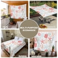 thumbnail image 6 of Ocean Orange Red Tapestry for Bedroom Wall Hanging Tapestry, Coastal Starfish Coral Shell Marine Ceiling Backdrop Tapestries Poster Blanket Wall Decor for Teens Room Living Room Dorm 39" x 59", 6 of 8