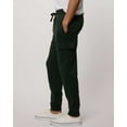thumbnail image 5 of 3 Pack: Men's Cotton Fleece Cargo Jogger Sweatpants With Pockets, 5 of 6