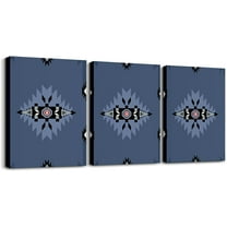 Hieng Pink Western Wall Paintings Southwestern Aztec Canvas Wall Hieng for Living Room Bedroom Boys Girls Exotic Ethnic American Native Posters Pictures Bathroom Wall Decor Boho Hiengwork