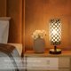 thumbnail image 1 of Tomshine Crystal Bedside Table Lamp Decorative Desk Light with Dual USB Charging Port Modern Nightstand Lamp for Bedroom Living Dining Room Office, 1 of 5