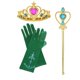 thumbnail image 1 of Vestido de princesa Jasmine para niños, ropa de Halloween, disfraz de Aladdín, lámpara mágica, Top, pantalones y diadema Fivean unisex, 1 of 2