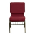 thumbnail image 3 of Flash Furniture Hercules Series Burgundy Fabric Church Chair, 3 of 9