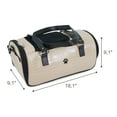 thumbnail image 3 of Small Pet Carrier for Small Dogs and Cats - Faux Alligator Leather Pet Travel Tote Bag - Double Strap Travel Pet Carrier for Cat Travel Bag - 9.05 x 9.05 x 18.1 Inch - Beige, 3 of 8