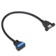 thumbnail image 5 of Cable adaptador USB 3.0 de un solo puerto A hembra a línea de transmisión de datos ABS de alta velocidad de 20 pines, 5 of 14