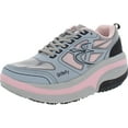 thumbnail image 2 of Gravity Defyer Women's G-Defy Ion Athletic Ion Running Sneakers (Grey/Pink, 10 Wide US Women), 2 of 5