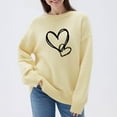 thumbnail image 2 of Weiqiqre Fall Sweaters for Women Crew Neck Long Sleeve Fall Winter Chunky Warm Pullover Tops Trendy Casual Outfits, 2 of 6