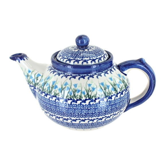Blue Rose Polish Pottery Misty Teapot