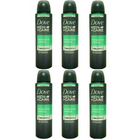 6 Dove MEN + Care Sensitive Shield Antiperspirant Deodorant Body Spray 150 ml