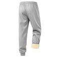 thumbnail image 3 of RJMDKXZ Mens Thickened Fleece Lined Sweatpants Winter Outdoor Thermal Warm Elastic Waist Drawstring Casual Workout Jogger Trousers with Pocket, 3 of 7