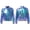 Colorful, variant on Girls Boys Shiny Metallic Long Sleeve Bomber Jacket Jazz Hip-hop Street Dance Top Coat Gold 8