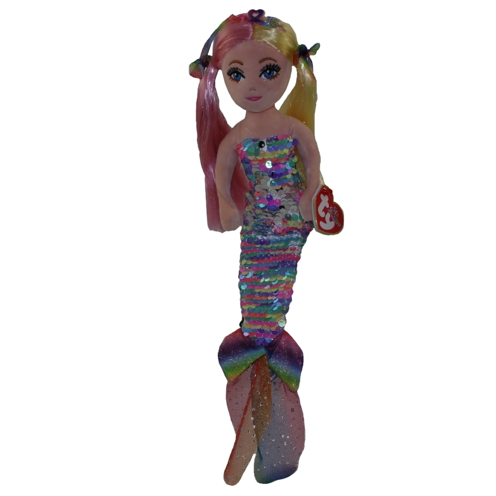 Ty Beanie Flippables 02315 Anastasia The Rainbow Sequin Mermaid Medium for sale online 