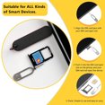 thumbnail image 5 of 6Pcs SIM Card Removal Tool-Sim Card Tray Pin Removal Tool,Black, 5 of 6