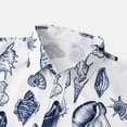 thumbnail image 4 of TIHLMK Mens Short Sleeve Shirts Button Down Tops Men Hawaiian Short Sleeve Beach Stand-up Collar Shirt Printed Summer Casual Button Down Shirts, 4 of 7