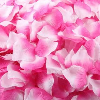 Super Z Outlet Silk Fabric Flower Mini Rose Petals for Weddings (1000 Pieces) (Pink)