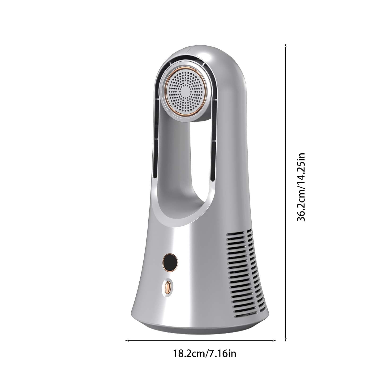 IPEWLEX Bladeless Portable Desk Fan with Aromatherapy Storage, Quiet Table Fan for Home, Office, and Bedroom - 14.2 Inch, 6 Wind Speed Options