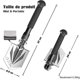 thumbnail image 2 of Mini pala plegable para acampar, tamaño pequeño y pala de mano portátil para jardín, 2 of 5