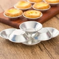 thumbnail image 4 of Egg Tart Molds, 10Pcs Puto Molds Reusable Tin Pans Aluminum Pie Cupcake Cake Cookie Pudding Jello Chocolate Cup Mould Baking Tool, Heat Resistant Non Stick, 4 of 11