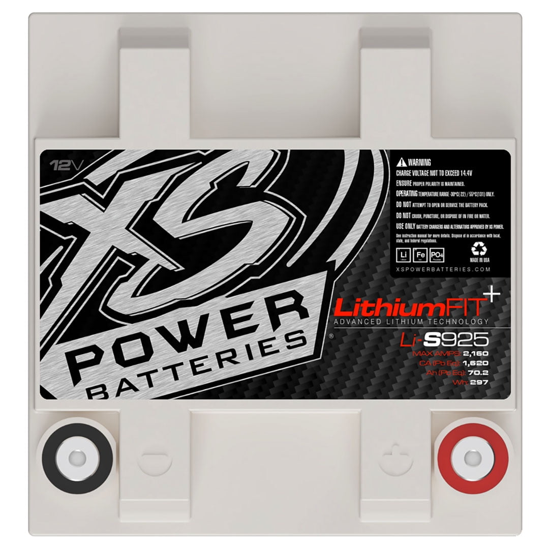 XS POWER Li-S925 LIGHTWEIGHT 12V CAR AUDIO 5000W LITHIUM RACING BATTERY 1080 CCA