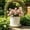 Beige, variant on Upgraded Green Round Twill Plastic Planter, Breathable Root Control Flower Pot, Minimalist Container for Indoor Outdoor Green Plant Home Decoration