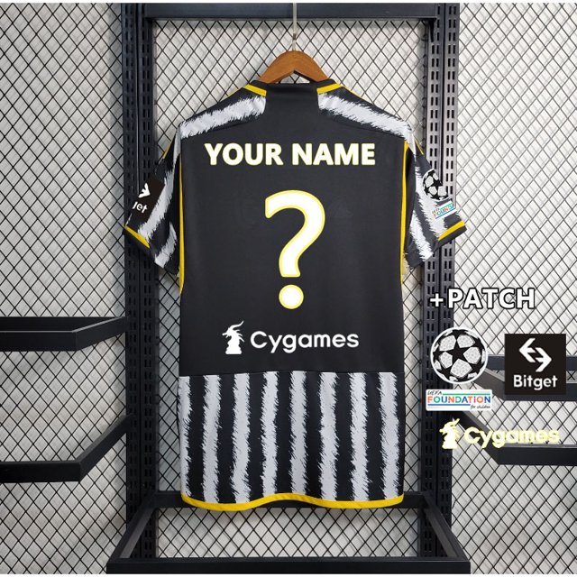 Juventus home 23/24 Camiseta De Fútbol kit S-4XL : Puede Agregar Tu Nombre Y Número