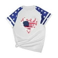 thumbnail image 4 of VerPetridure American Flag Shirts for Women 4th of July T Shirt Funny USA Print Crew Neck Tees Patriotic Casual Short Sleeve Tops, 4 of 4