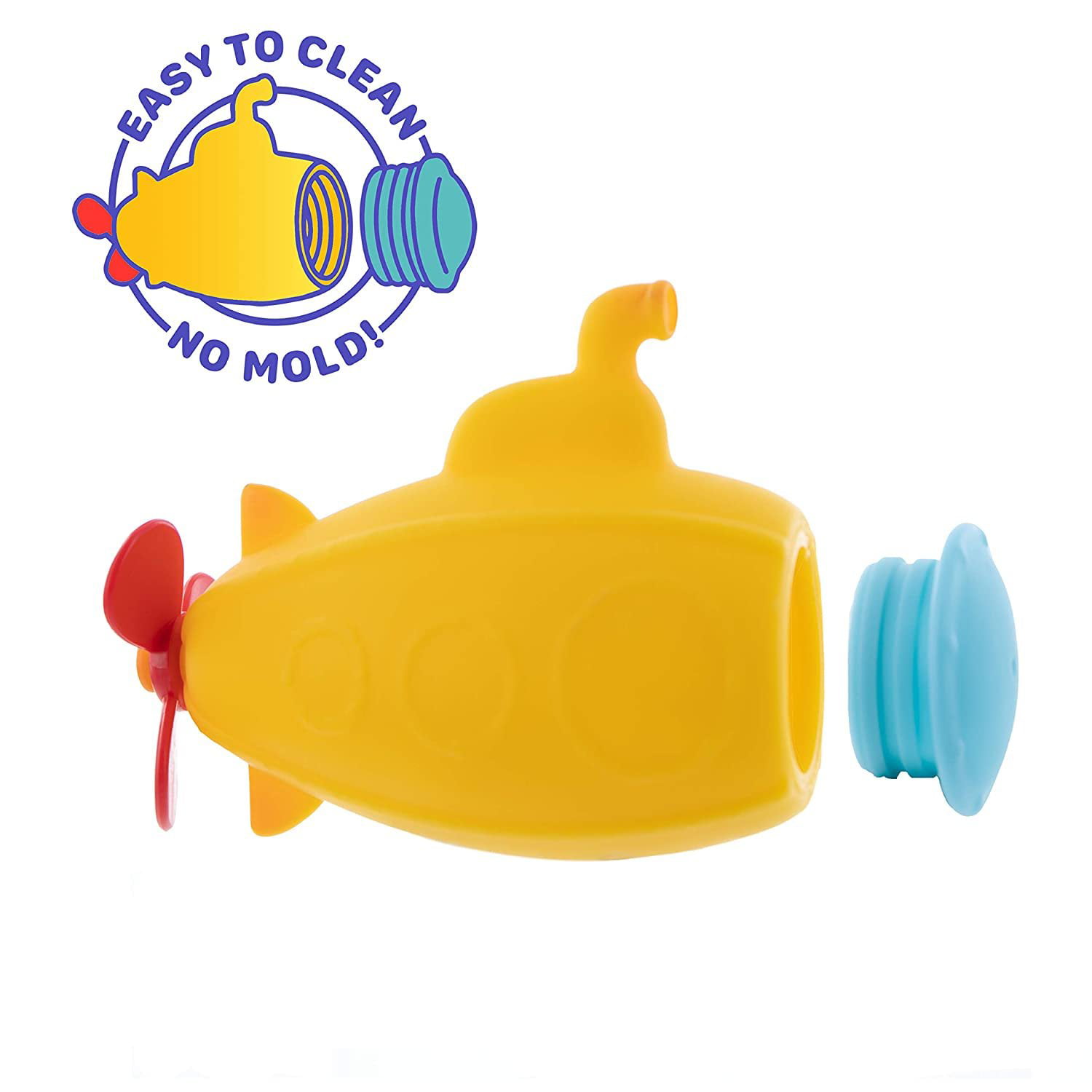 Package of 2 Mold Free Bath & Beach Toy Submarine by Marcus & Marcus 