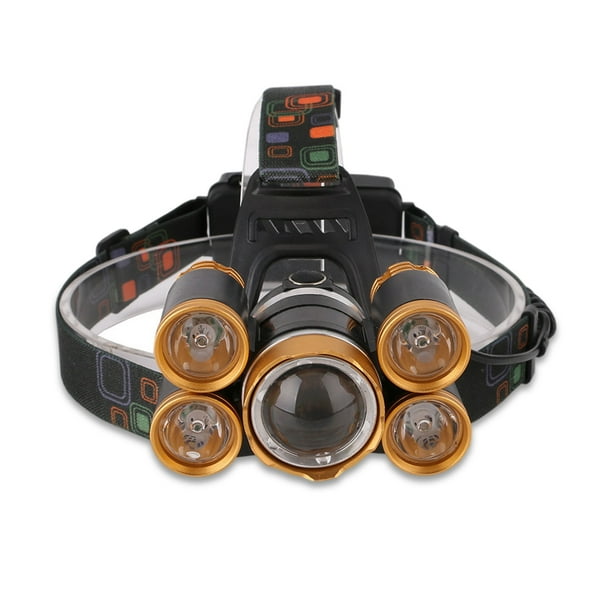 4 modos al aire libre T6 XPE DIEJA AJUSTABLE DE LA DIEJA ADJUDICADA CAMBIO CAMBIO TORCHA PESCA DE PESCA LED LIGHT BATERÍA OPERADO FRENTE FLORTE FLORTE GOLD Inevent OD002631-01B