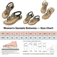 thumbnail image 2 of SHIBEVER Summer Casual Boho Flat Sandals for Women Cute Beach Comfortable Beaded Braided Dress Shoes, 2 of 7