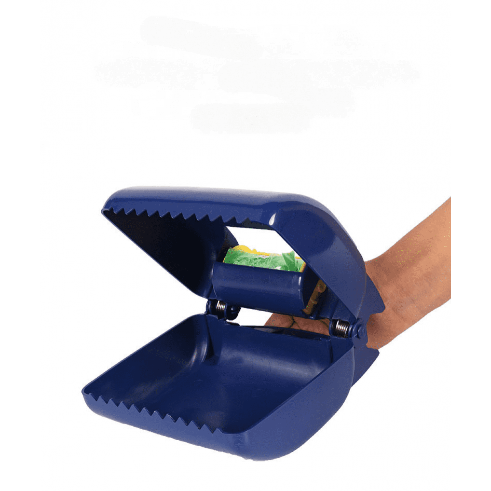 Portable Dog Poop Scoop Poop Scoop for Large Medium and Small Dogs Cats and Other Pets Ideal for Lawn Grass and Gravel (Blue)