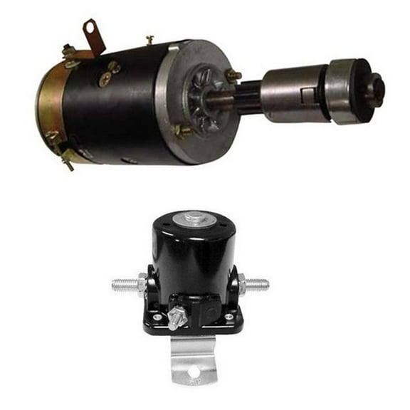 8N11001 New Starter and 6V 3 Post Solenoid 8N11450 Fits Ford NH Tractor 2N 8N 9N
