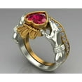 thumbnail image 5 of K-KED Pretty Women 925 Silver,Gold Plated Cubic Zirconia Rings Party Delicate Jewelry Size 6-10-#1-7, 5 of 5