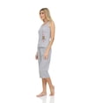 thumbnail image 3 of Lati Fashion Women Capri Pajamas set 100% Cotton Sleeveless Female Pajamas Set Gray Size Medium, 3 of 4