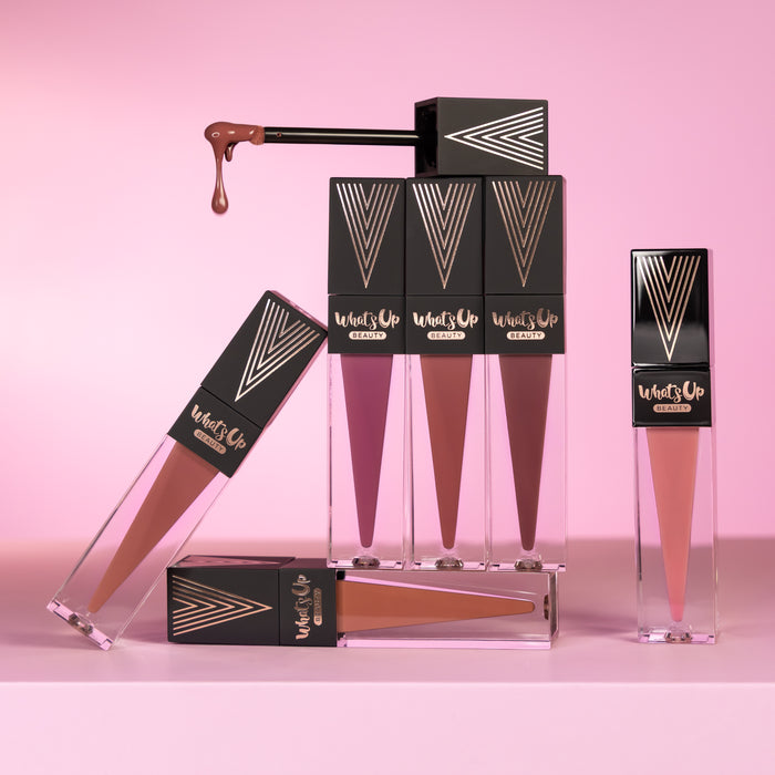 Whats Up Beauty - sophistiCOLLECTION (5 Ultra Matte Liquid Lipsticks + 1 Glossy Lip Balm & Lip Mask)