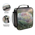 thumbnail image 2 of Insulated Square Lunch Bag with Side Mesh Pocket Fashion Lunch Box Reusable Lunch Tote 10.5" x9.5" x3.5" Rainbow Cabbage, 2 of 6