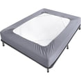 thumbnail image 1 of Twin Size Box Spring Cover Bed Skirts Wrap 4 Side Of The Mattress, Stretch & Snug Fit, Ultra, 1 of 5