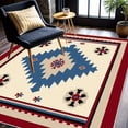 thumbnail image 5 of 5.3'x7.5' carpet for stairs non slip dining room carpet for under table non slip area rug scalloped area rug striped area rug, 5 of 10