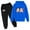 24Blue, variant on Hicidod Boy's Tracksuit Casual Pullover Hoodies Jogging Pants Set 2 Pieces Cute Cartoon Printed Sweatsuit for Kids Boys Girls
