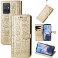 thumbnail image 1 of Funda Cartera FOXDOCK para MOTO E22 4G , Flip PU con Relieve de Gatos y Perros, Tarjetero y Soporte, 1 of 6