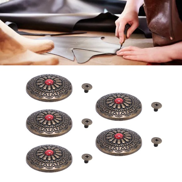 Screw Back Button, Metal Purse Buckle Secure Fastening Easy To Install Decorative for Belts Bags Shoes Clothing