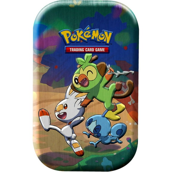 Pokemon Celebrations Grookey, Scorbunny & Sobble Mini Tin Set (2 Celebrations Booster Packs   1 Additional Booster Pack & Coin)