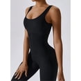 thumbnail image 3 of 1pc Women‘s Seamless Solid Color High Elasticity Running  Training  Yoga Jumpsuit, 3 of 6