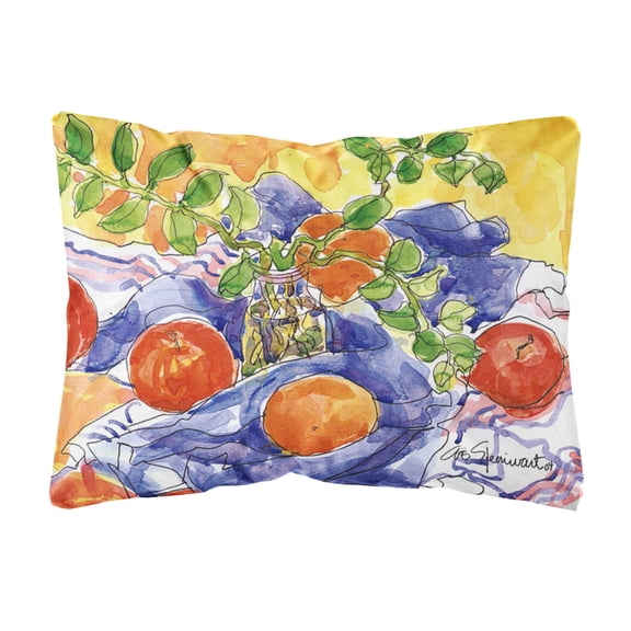 Carolines Treasures 6047PW1216 Apples Decorative Canvas Fabric Pillow 12H x16W multicolor
