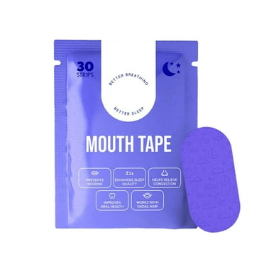 Avdjesfny Adult Sleep Mouth Tape, Anti-Snoring Strips for Improved Nose Breathing and Snore Reduction Pain-Free Removal Strips Gentle Elastic Mouth Tape for Sleeping