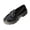 Black, variant on HAOTAGS Women Loafers,Chunky Heel Flat Toe Breathable Casual Dress Shoes Black 7