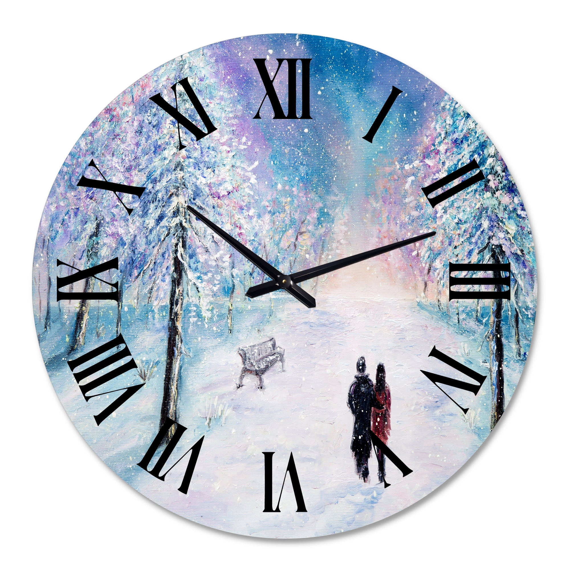 Designart 1 in Quartz Traditional Wall Clock