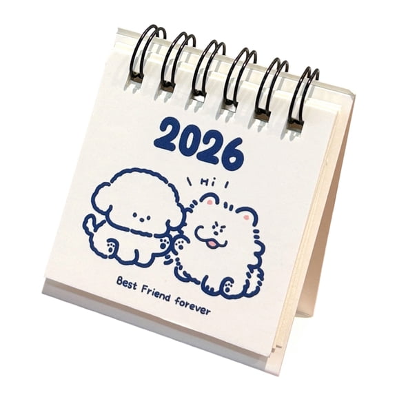 2026 Small Calendar Portablily Desk Decoration Featuring
