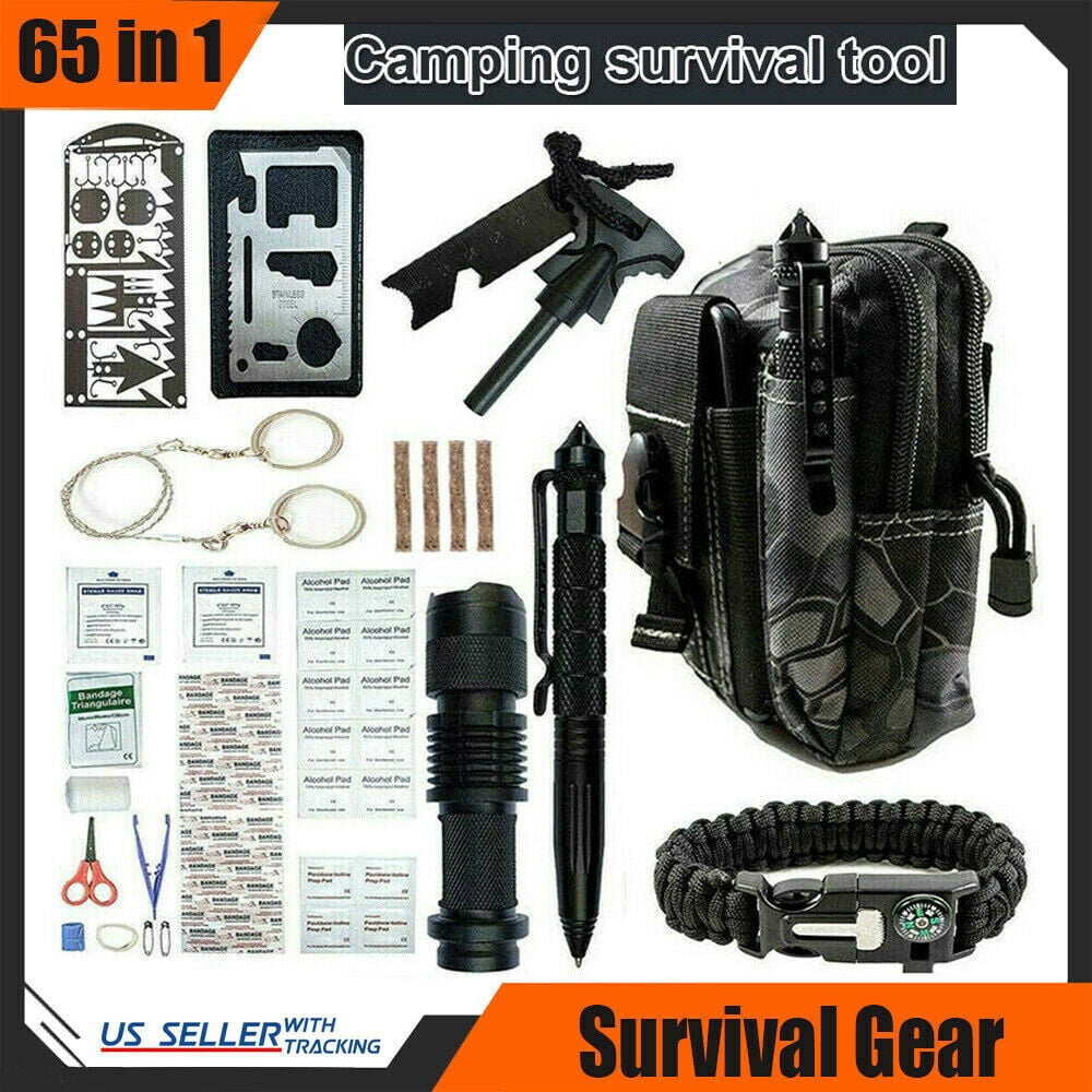 Emergency Survival Gear Kits 65 in 1 Outdoor Gear Tools Box Kit Set