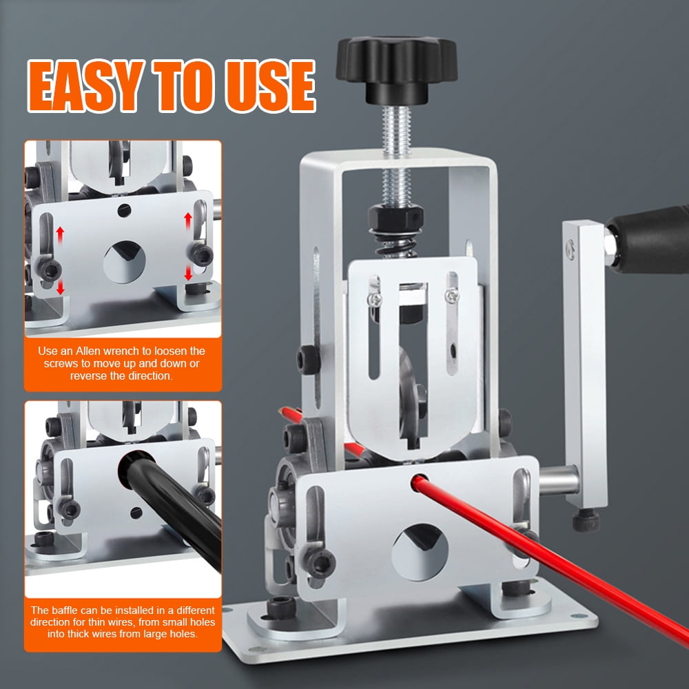 Wire Stripper,Use With Crank Support Portable Wire 1-25mm Cable Wire With Hand Manual Wire Drill Portable Support Use 1-25mm Drill Tool 1-25mm Use Drill Support Tool With Cable With Tool Drill Manual